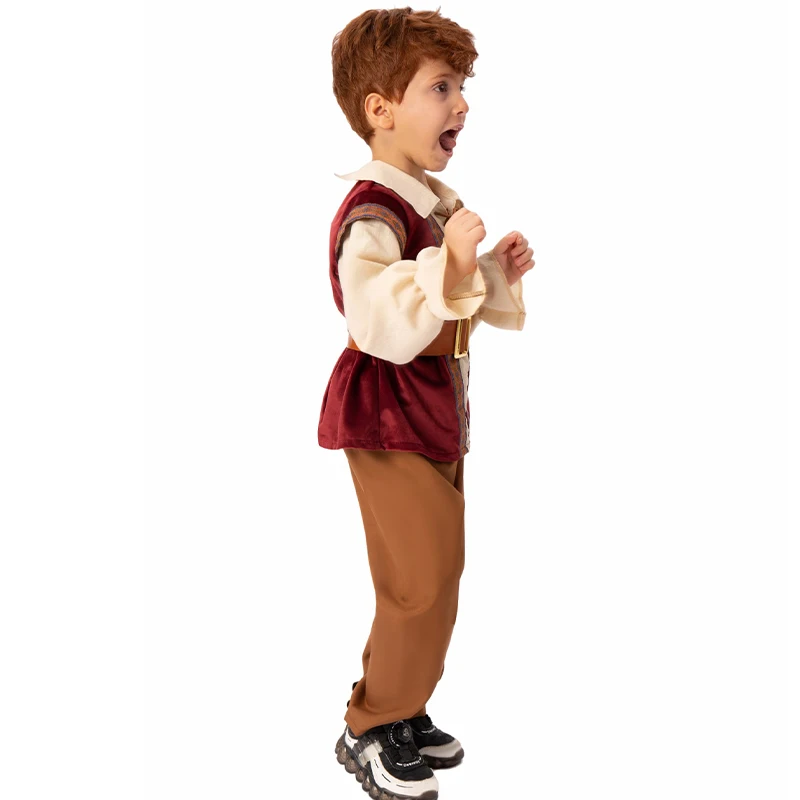 Новое поступление 2025 детское средневековое платье с изображением серы викингов