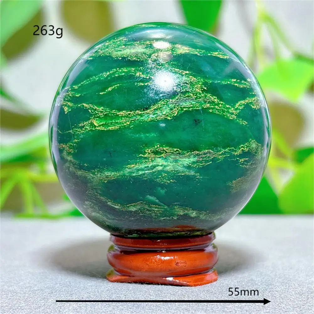 

Изумрудная сфера из кварца