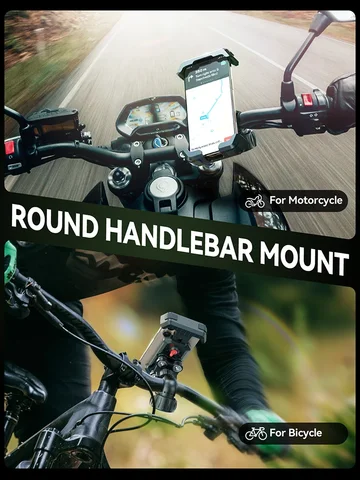Joyroom анти-тремтящийся велосипедный держатель для телефона, быстрая установка, велосипедное крепление для телефона на мотоцикле с гашением вибрации для телефонов 4,7-7 дюймов
