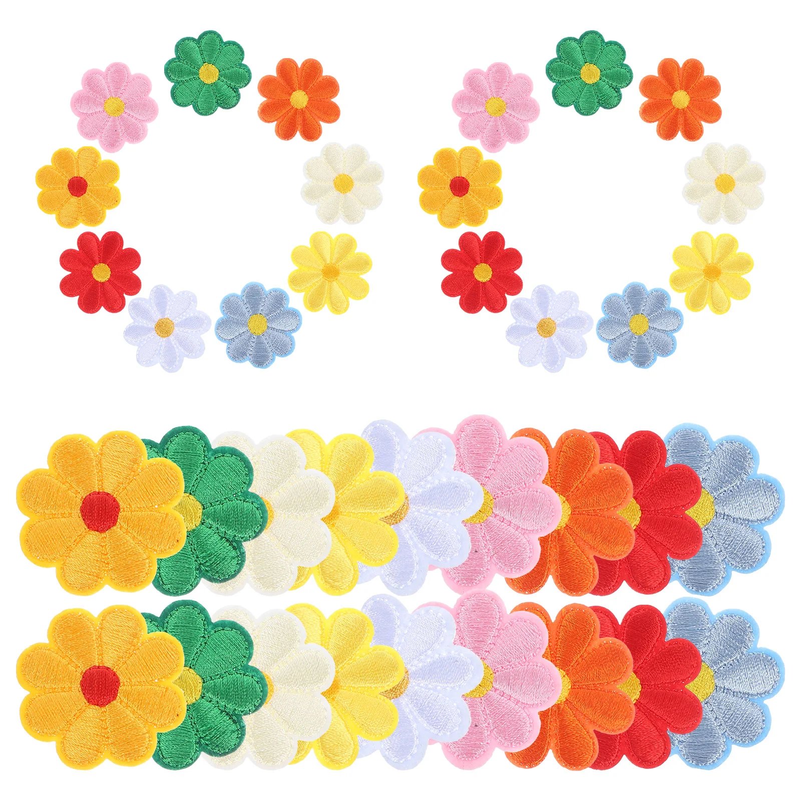

36Pcs Sew On Patches Flower Patches Small Repairing Patches Clothes Iron On Patches DIY Patches