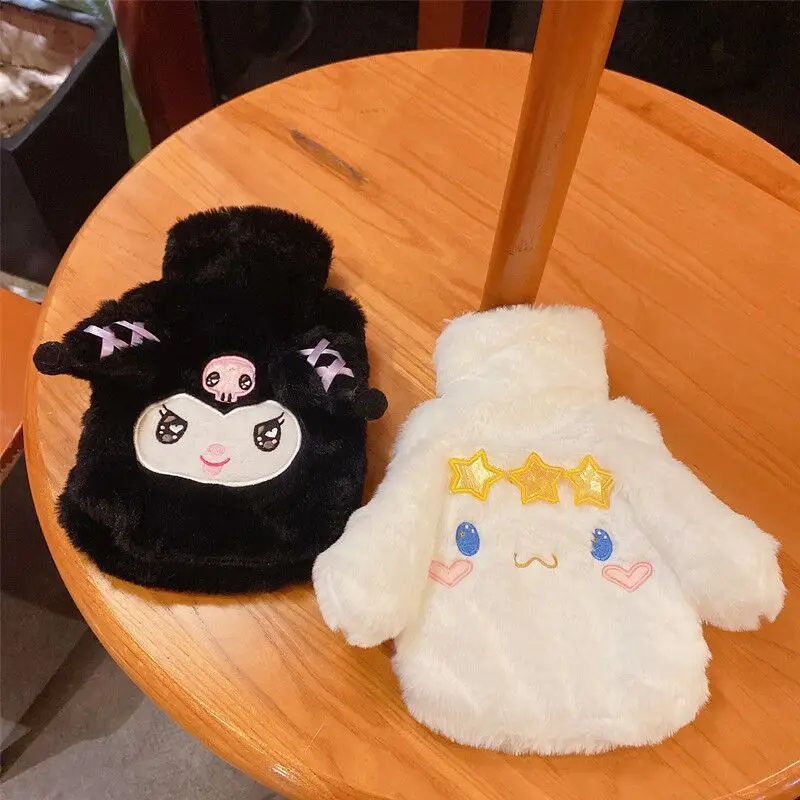 

Большой зимний Sanrio Kawaii теплый плюшевый мешок горячей воды анимация Cinnamoroll Kuromi наполненная водой теплая сумка Рождественский подарок