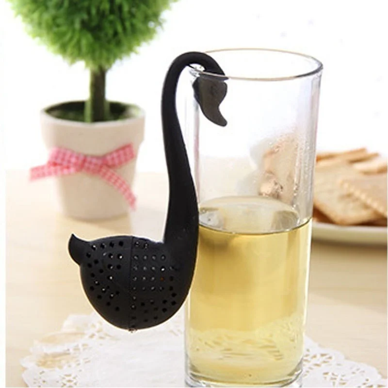 

Swan Shape Tea Filter Coffee Filter Vanilla Spice Filter Diffuser Reusable Tea Bag Infuser Kitchen Gadget