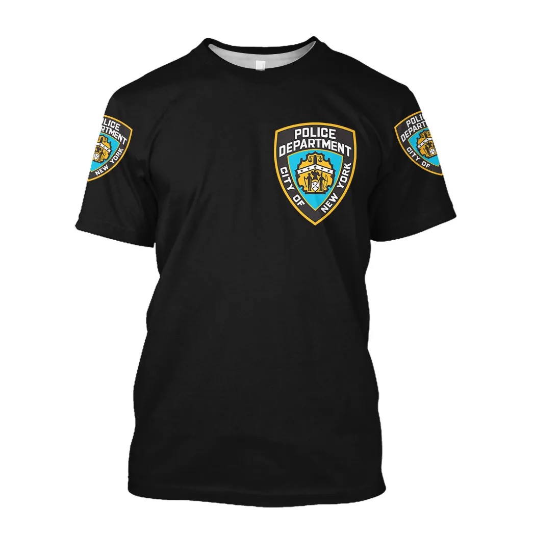 

Jumeast FBI 3D Graphic T-Shirts Printed T Shirty Oversized Jumpers Mesh Army Drip Guardia Civil Clothing For Men Baggy Tops 7XL