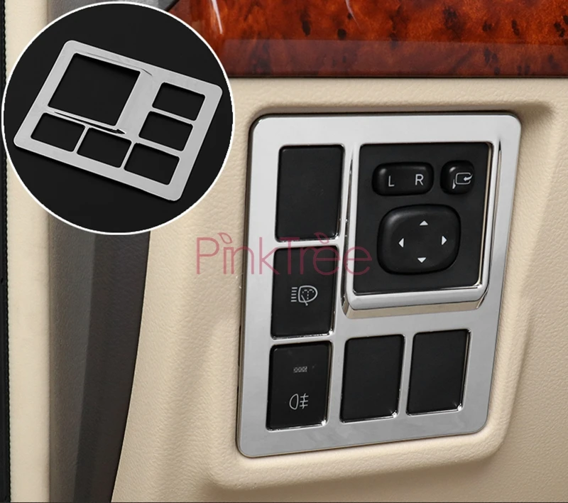 Фото Светильник для салона Toyota Land Cruiser Prado 150 2010-2013 2014-2017, хромированный/Деревянный аксессуар для стайлинга №2