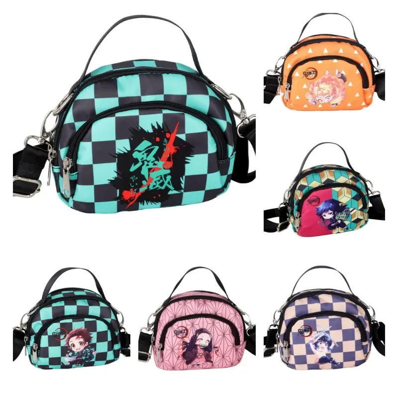 Холщовая сумка-мессенджер с мультяшным принтом аниме рассекающий демонов камадо