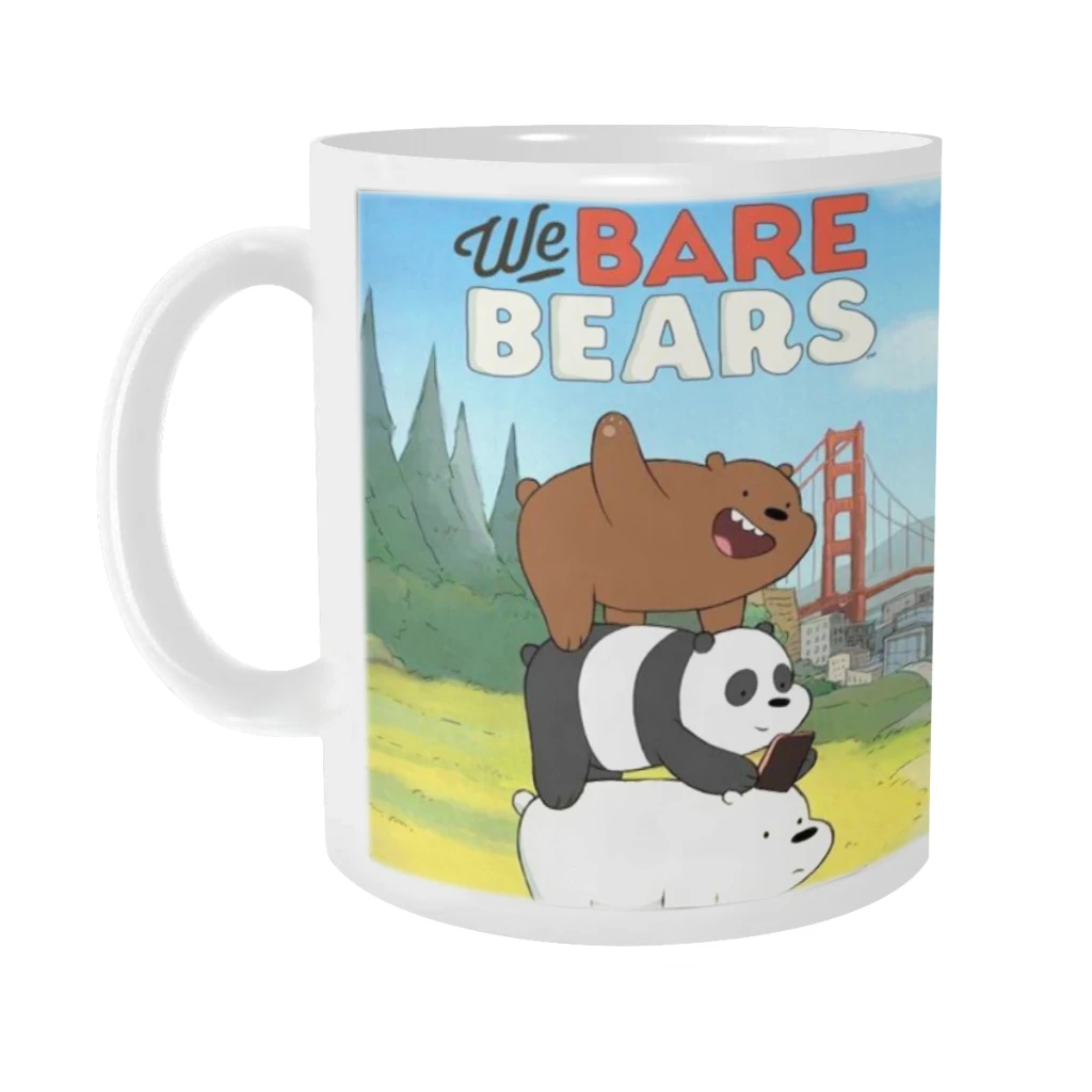 We Bare Bears Кофейная чашка для молока Мокко Кружка 11 унций Керамическая чая кружка
