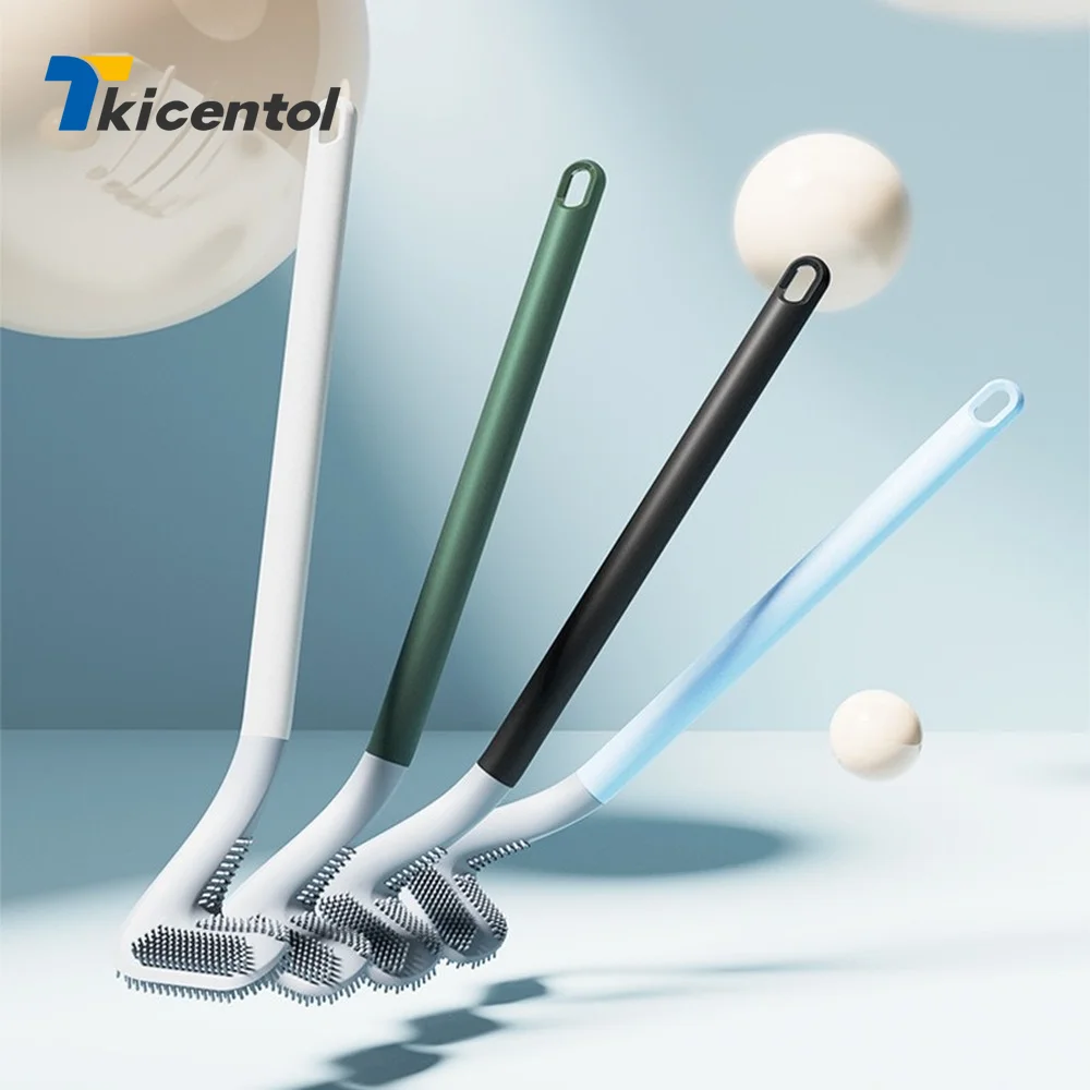 

Long Handle Hangable Golf Toilet Cleaning Brush TPR Non-slip No Dead-End Corner Cleaning Brush Bathroom Cleaning Supplies