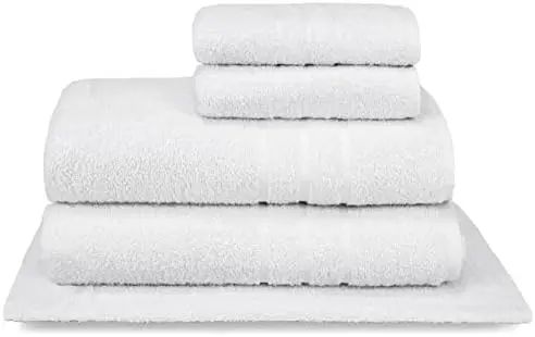 

Jogo Toalha Hotel 5 Peças Alta Absorção - Profissional Prata (Branco)