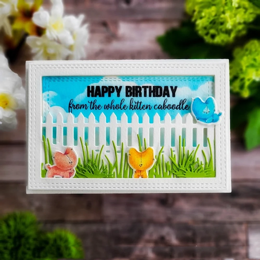 Металлические пресс-формы счастливая богиня трава граница Сделай Сам