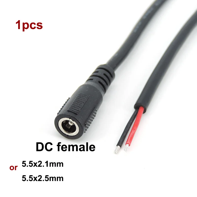 

Кабель питания DC 5.5x2.1мм 5.5x2.5мм 18см