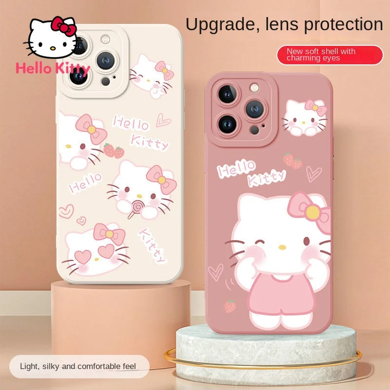 

Hello Kitty for Iphone 13 13 Pro 13 Pro Max 12 12 Pro 12 Pro Max 11 11 Pro 11 Pro Max X XS MAX XR 7 8 Plus Silicone Phone Case