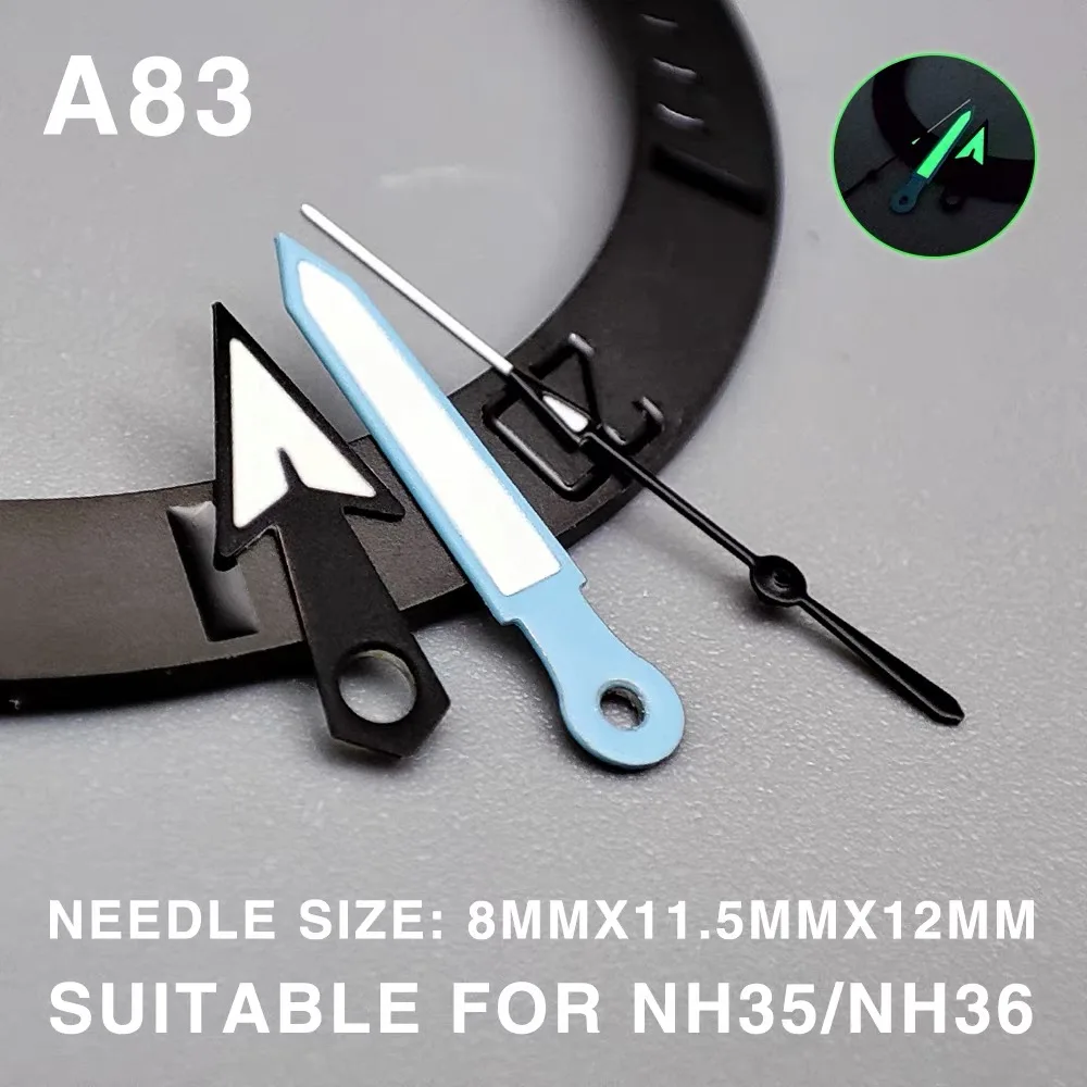 Зеленые светящиеся стрелки для японских часов Seiko Submarine NH35, NH364R7S, детали для модификации корпуса и циферблата. (art.: 3920d4e5d3069) - 3920d4e5d3069