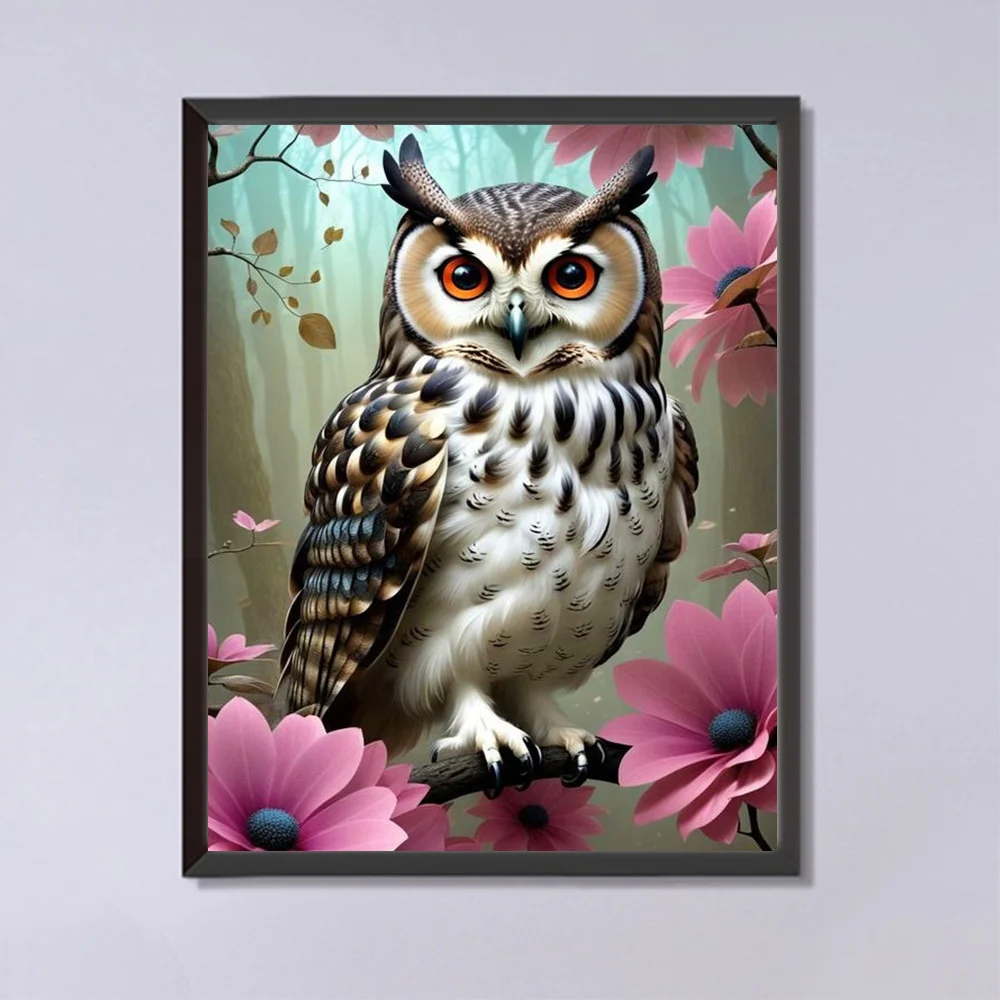 Evershine 5D Набор Алмазной Живописи - Сова Тема Животного Полная Область Наклеивания