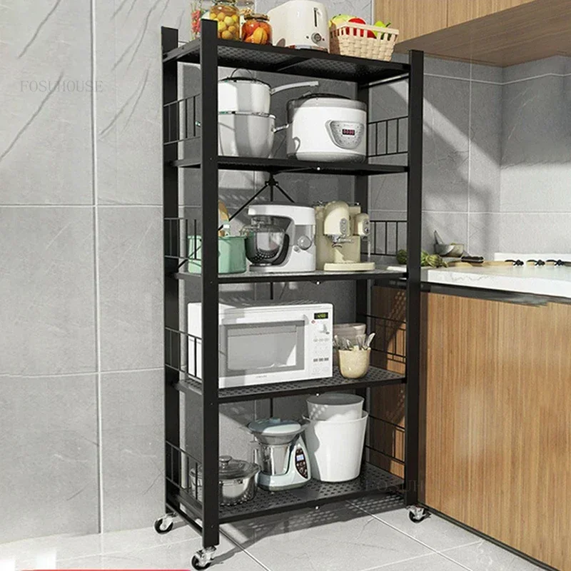 Кухонные шкафы без установки бытовая складная полка для хранения напольная