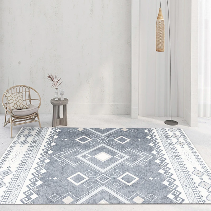 

Moroccan Luxury Living Room Carpet Nordic Simple Carpets National Style Bedroom Rugs Home Anti-slip Prayer Floor Mat Room Rug