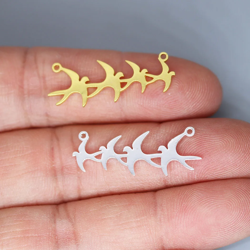 

5pcs/lot Lovely Flock Of Birds Charm for Jewelry Making fit Charm Bracelet Necklace Pendant DIY Crafts Supplier