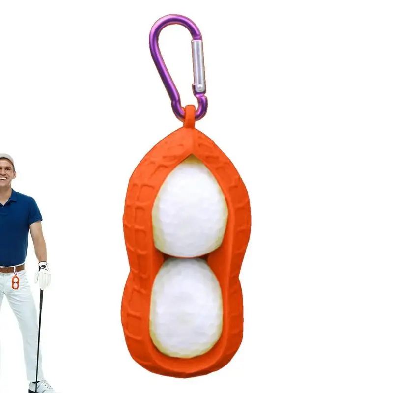 

Держатель для мяча для гольфа, силиконовая сумка для хранения мячей для гольфа, защитная стандартная сумка с алюминиевым крючком для любите...