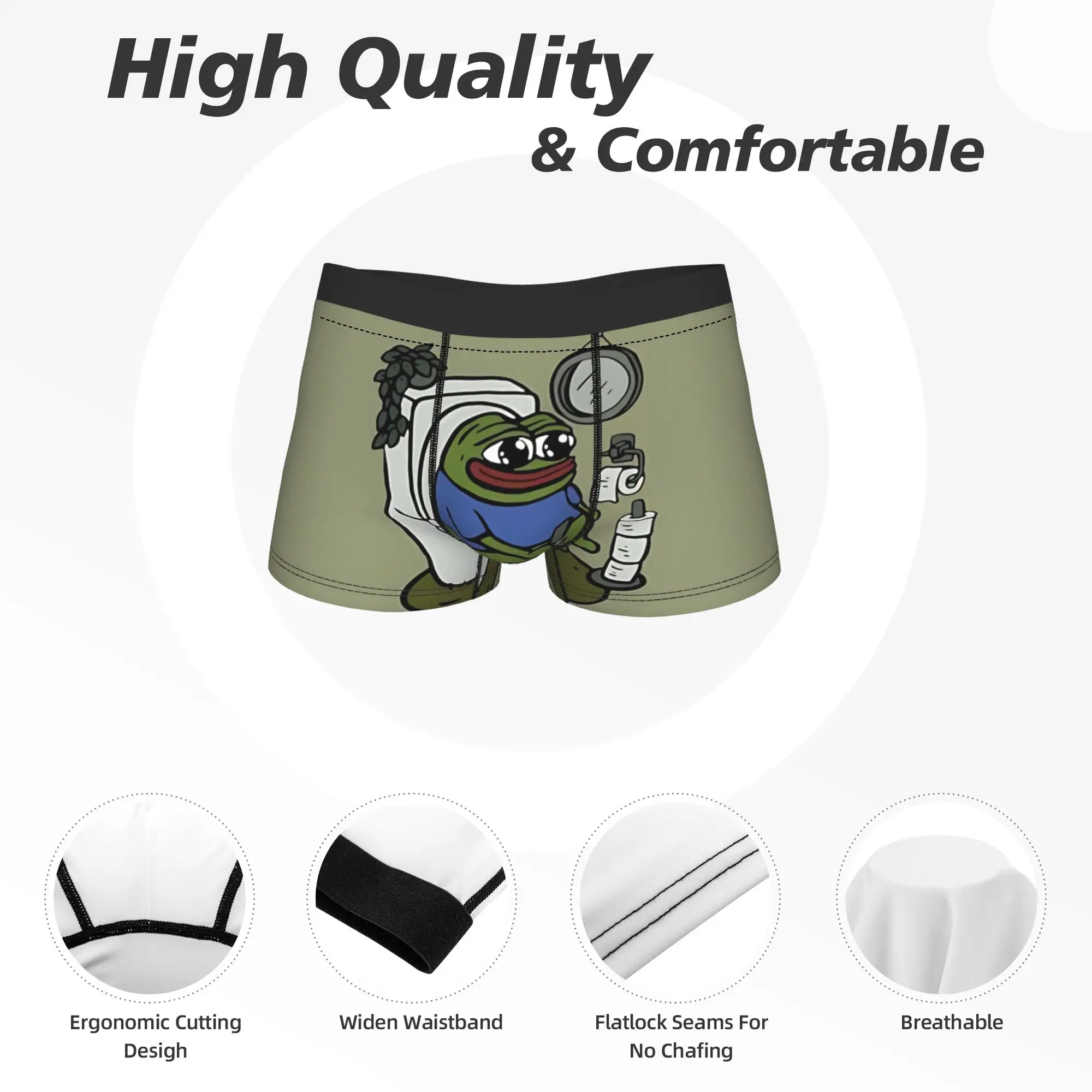 1 шт. P-Pepes Angry Underpants, дышащие трусы, мужское нижнее белье, вентилируемые шорты (art.: 3920dada3383a) - 3920dada3383a