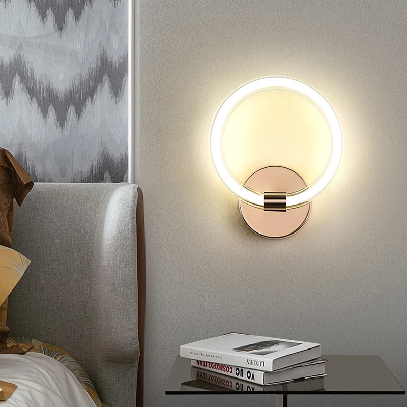 

LED Wall Lamp 360° Luminous Modern Wall Light For Home Bedroom Stairs Living Room Sofa Background Lighting Decoration Lamp