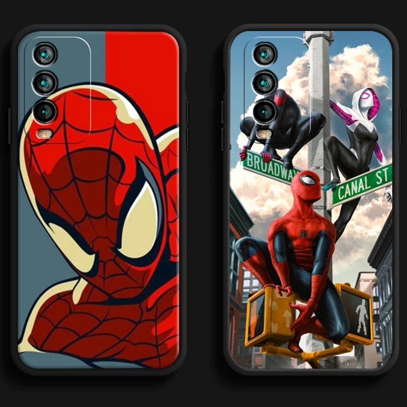 

Marvel Spiderman Phone Cases For Xiaomi Redmi 9A 9T 8A 8 2021 7 8 Pro Note 8 9 Note 9T 7A Coque Carcasa Funda Soft TPU