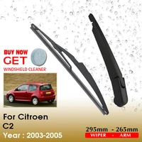 car wiper blade rear windshield wiper arm blade brushes for citroen c2 295mm 2003 2005 windscreen wiper auto accessories
