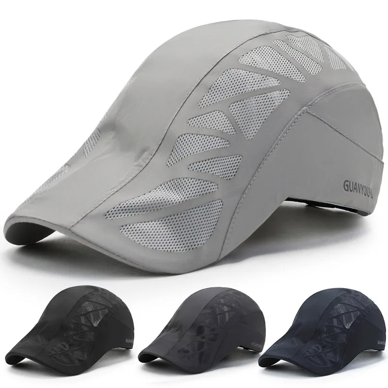 

Adjustable hats men's baseball caps summer light sunscreen baseball cap sun hat middle-aged breathable mesh cap peaked caps