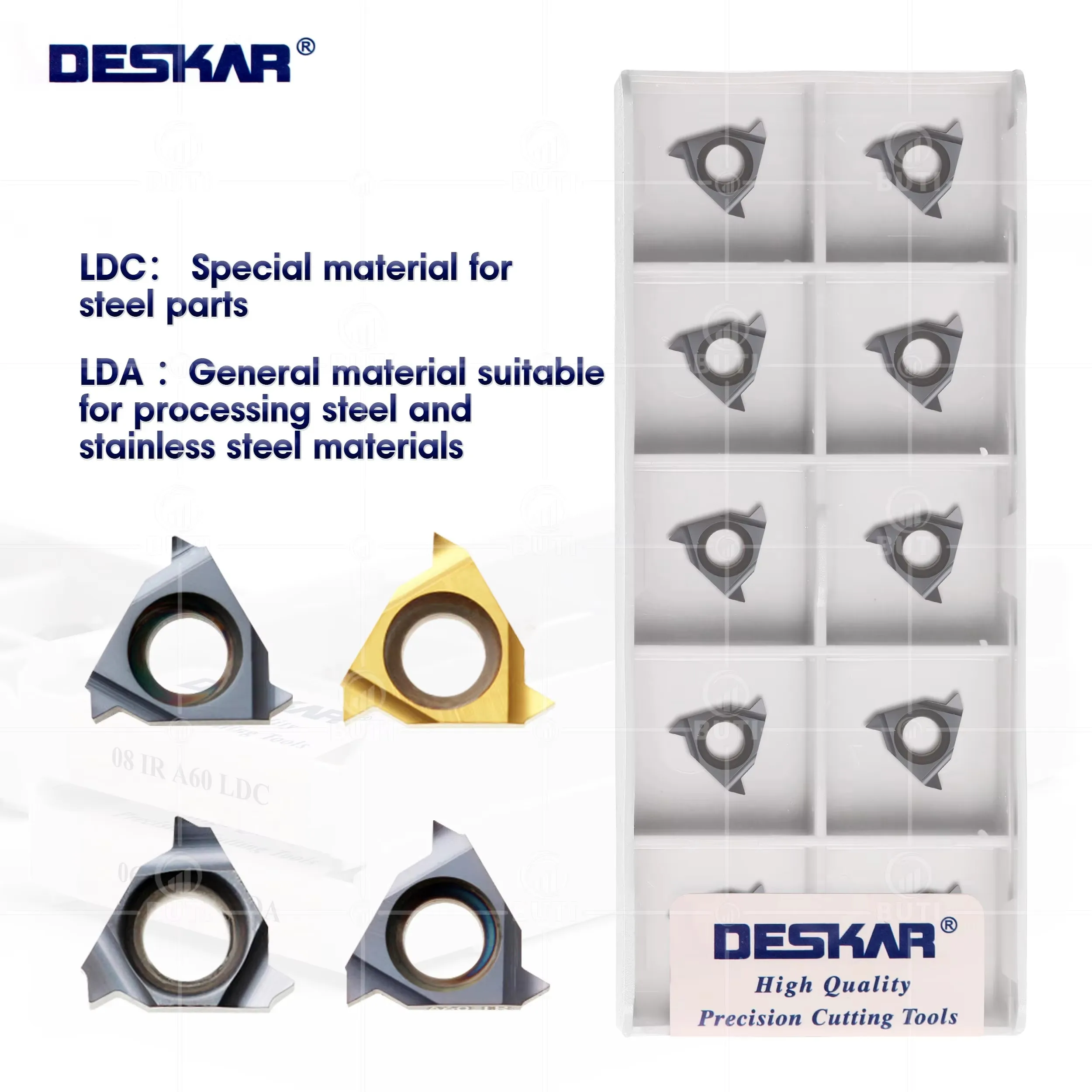 

DESKAR 100% оригинал 06/08IR A55 A60 ISO LDA LDC Токарный станок с числовым управлением Твердосплавные вставки Резьбовые лезвия Режущие инструменты Материал
