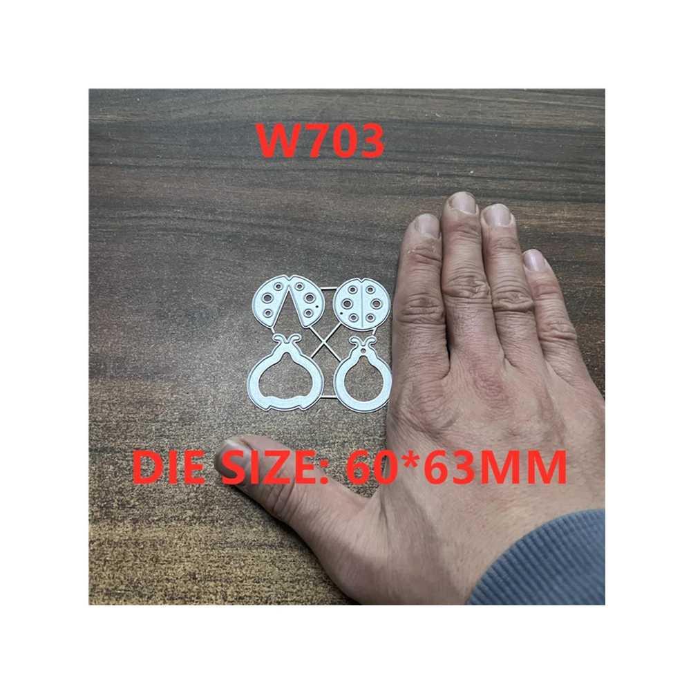 

W703 милые насекомые Божья коровка металлические режущие штампы искусственная бумажная карта тиснение Декор Ремесло форма