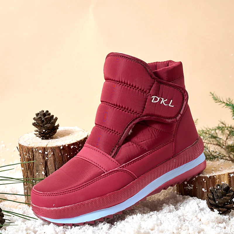 

Зимние ботинки, модные зимние ботинки, обувь на платформе, водонепроницаемые ботильоны для пар