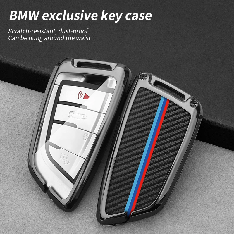 

Carbon Fiber Pattern Car Remote Key Case Cover Shell Fob For BMW X1 X3 X5 X6 X7 1 3 5 6 7 Series G20 G30 G11 F15 F16 G01 G02 F48