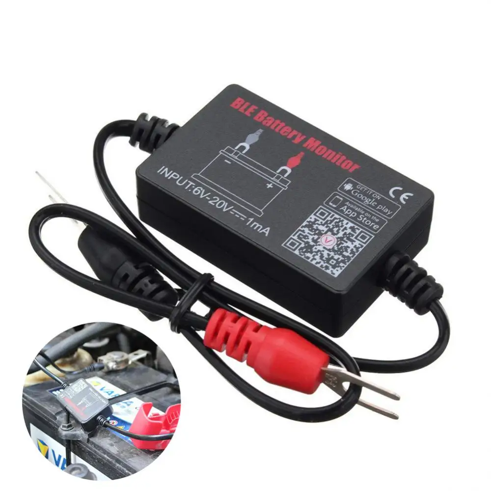 

12V For Android IOS Phone Digital Analyzer Bluetooth 4.0 BM2 With Alarm Voltage Charging Cranking Test Car Battery Monitor