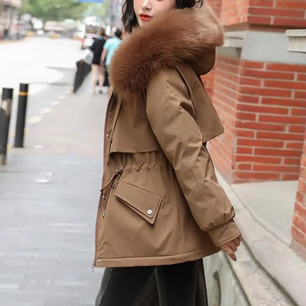

2022 New Winter Jacket Women Parka Fashion Long Winter Coat Women Clothing Wool Liner Hooded Parkas Slim With Fur Collar Warm
