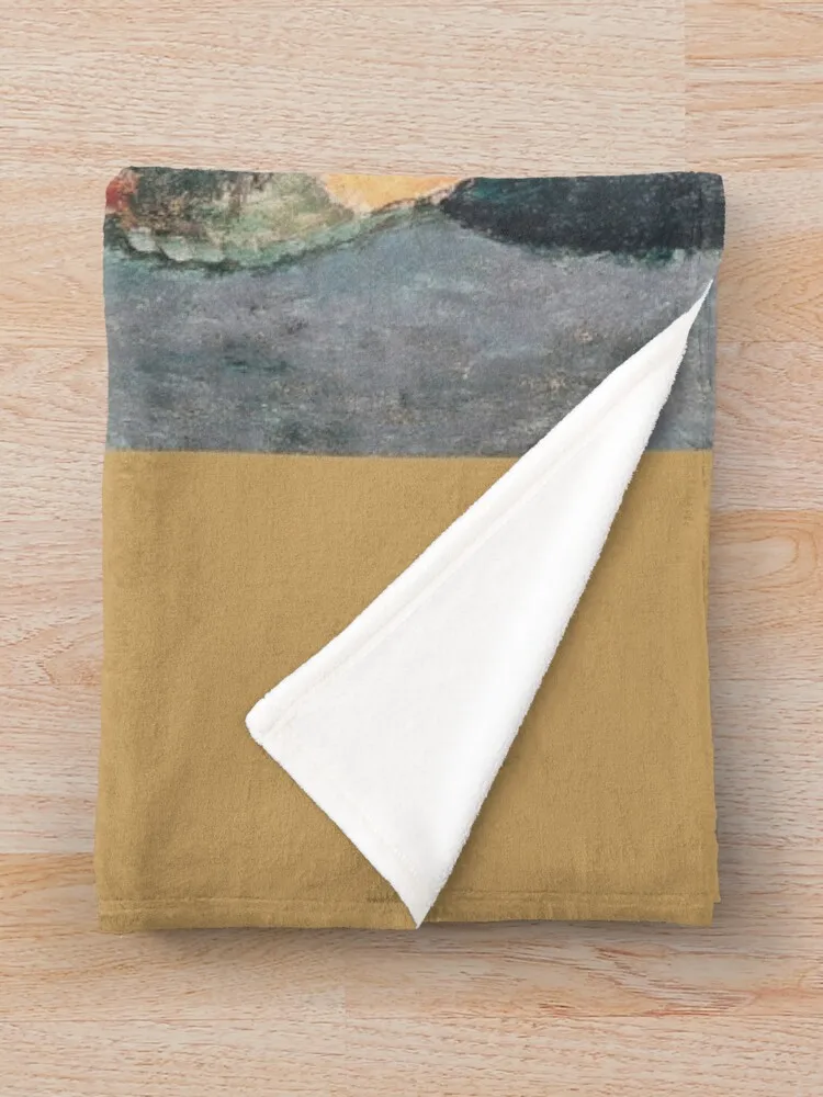 Винтажное одеяло Amedeo Modigliani-Jeanne Hebuterne Sitzend 1918 плед из искусственного искусства