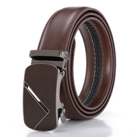men belt high quality genuine leather luxury strap classic vintage alloy automatic buckle male belt jeans belt for men