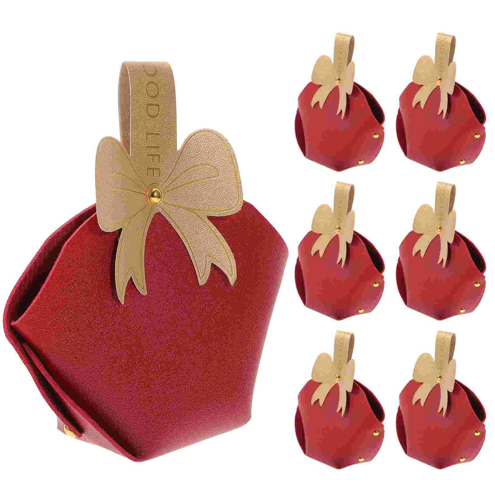 

10Pcs Gift Boxes Bowknot Handbag with Handle Gift Bag Candy Box Party Favor Boxes