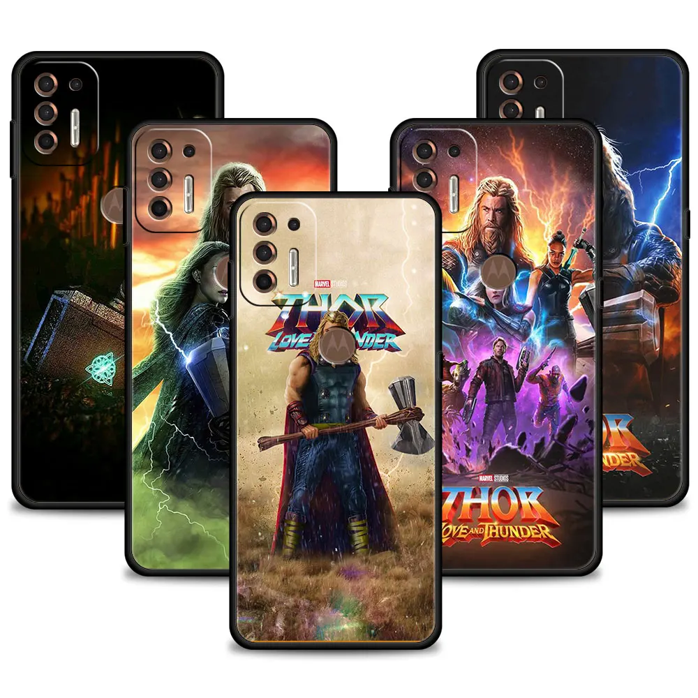 Защитный чехол с принтом Marvel Thor Four Love and Thunder для Motorola Edge 20 G8 Plus Power G30 One Fusion G9 Play G60 -
