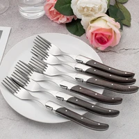 household stainless steel dinnerware breakfast western portable cutlery dessert fork knife kitchen vaisselle cuisine tableware