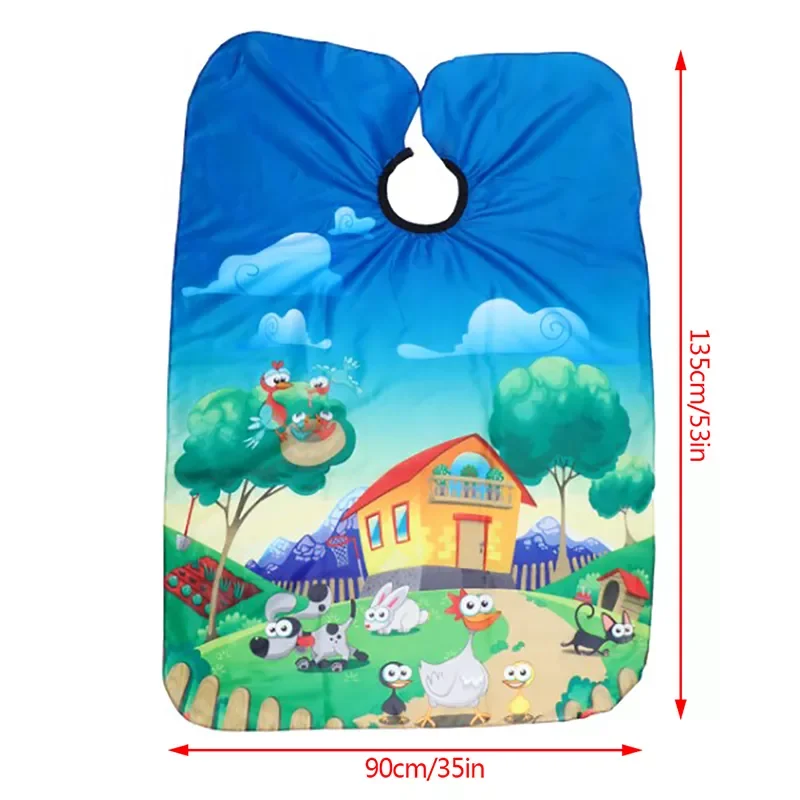 

Kids Haircut Hairdresser Barber Cape Apron Waterproof Durable Hairdresser Tool Salon Cloth Hair Cutting Cape For Barber Shop