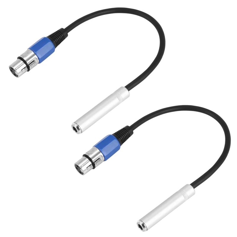 

Лидер продаж, 3C-2X контактный разъем 6,35 мм, 1/4 дюйма, кабель Trs-Xlr «Папа-мама», 3-контактный гнездовой адаптер Xlr для стереомикрофонного кабеля