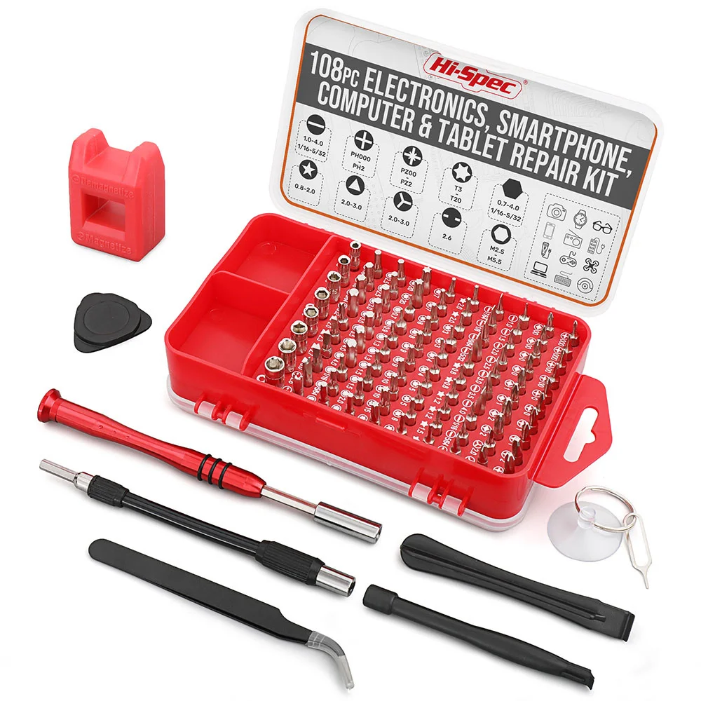 108pcs CR-V Screwdrivers Kit Electronic Torx Screwdriver Opening Repair Tools Kit for iPhone Camera Watch Tablet PC images - 6