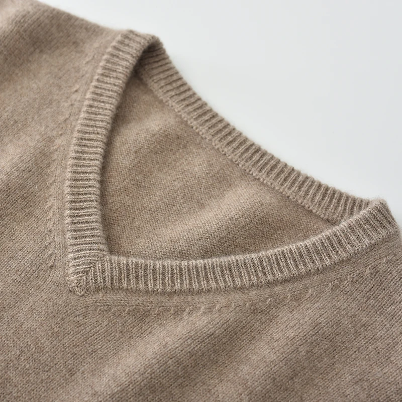 Кашемировый свитер LDZWSM пуловер с V-образным вырезом Мужской осенне-зимний