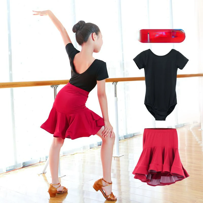 

Latin Kids Dance Ballroom Dancing Competition Tango Dresses Suits Salsa Children for Girls Fringe Cha Cha Dance Dress Girls F139