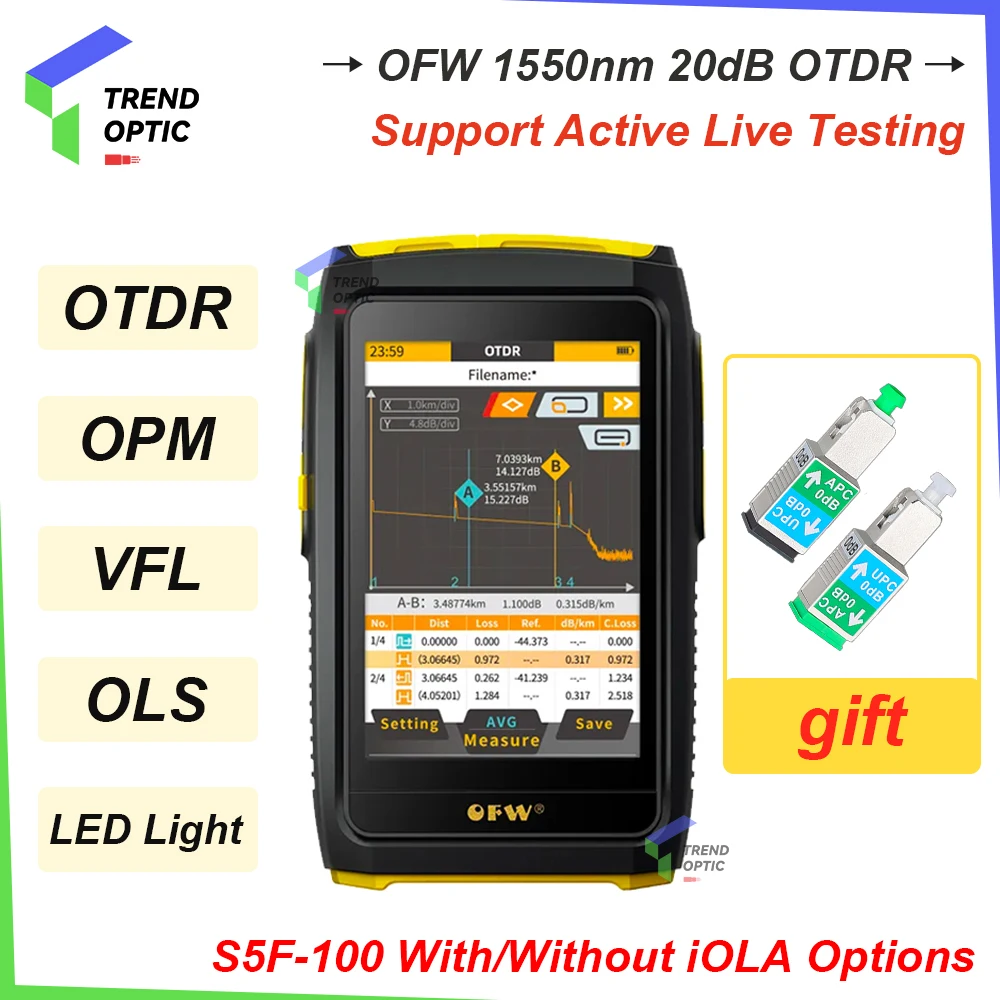 Портативный мини-прибор для проверки прямого эфира OFW оптический рефлектометр 1550