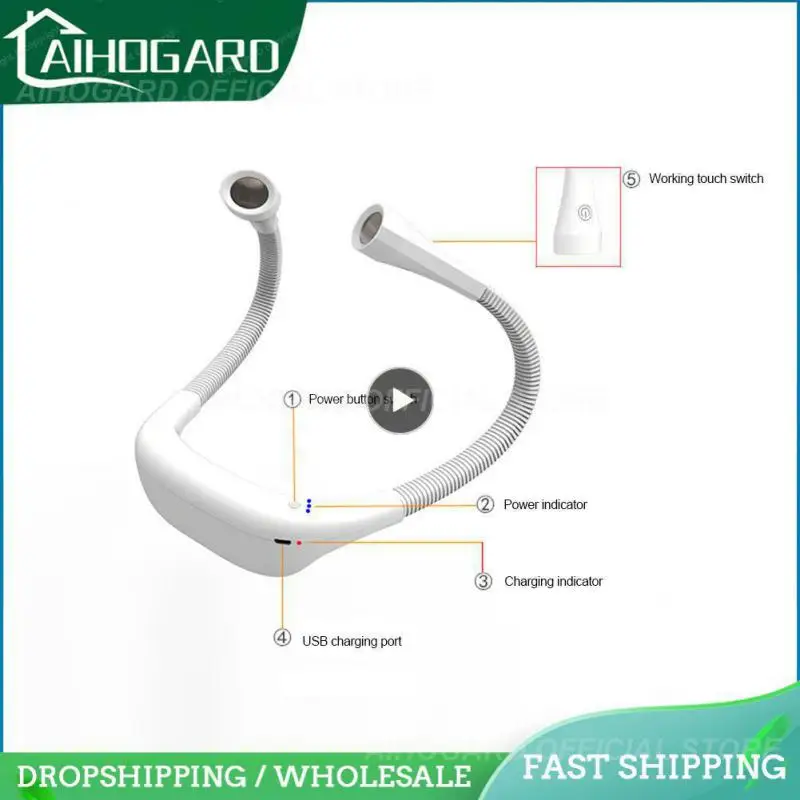 

Usb Charging Portable Led Reading Lamp Student Reading Lamp Night Running Neck Lamp Neck Lamp Night Light Outdoor Light