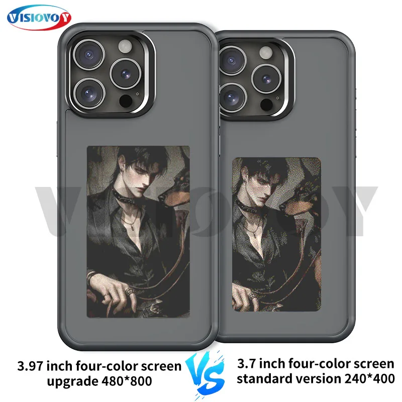 Улучшенный 4-цветный экран 3 97 дюйма 480*880 чехол для смартфона iphone 15 14 13 Pro Max E ink