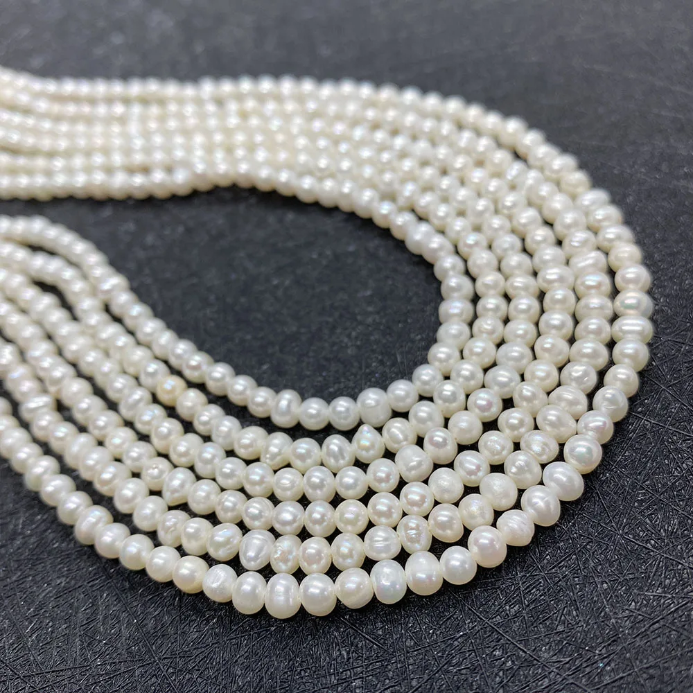 Natural Freshwater Pearl Beads 2mm Grade AA Mini Round Bead Jewelry Making DIY Bracelet Necklace Earrings 3mm Small Pearl Beads images - 6