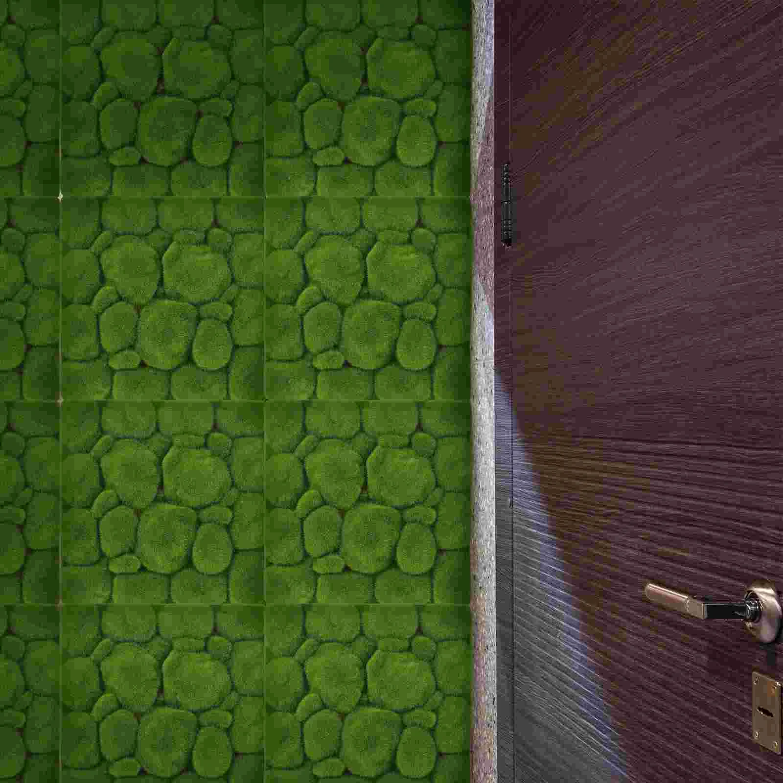 

1pc decor artificial moss wall decor simulation moss board green moss decorative background for living room home wall vines