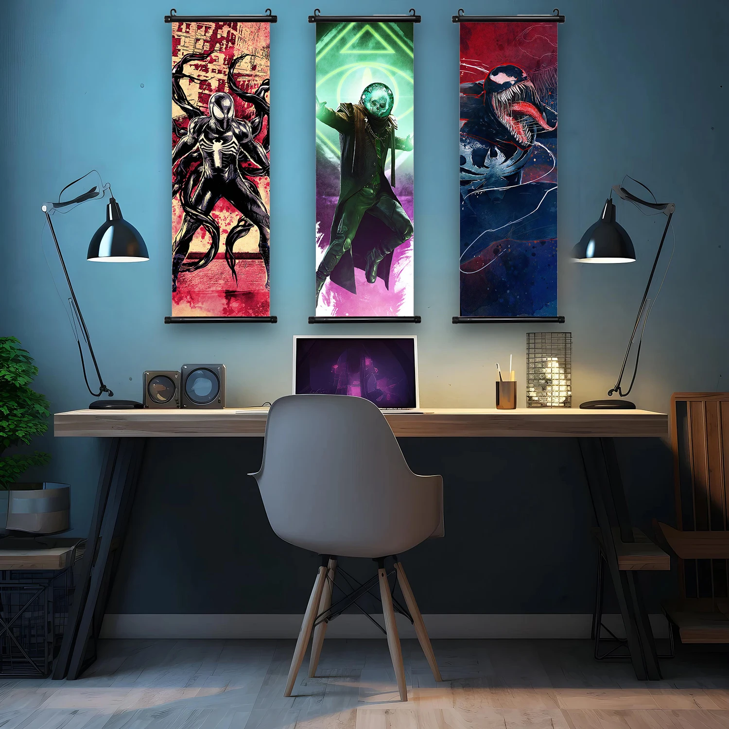 S-SpiderMan 2 обои для игровой комнаты Marvel настенная живопись холст печать декор