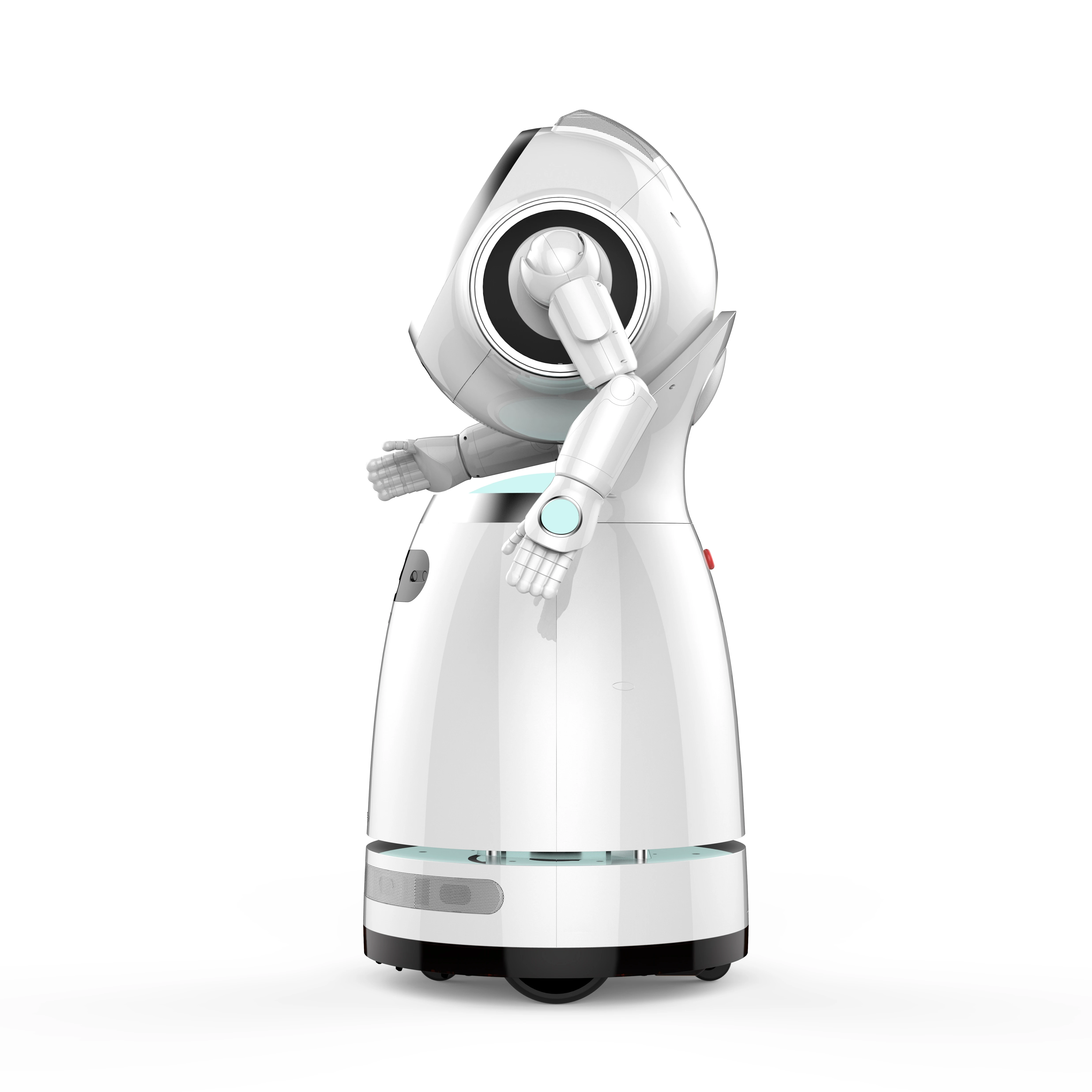 Медленная цена Пластиковый материал Служба приветствия Электрический робот в