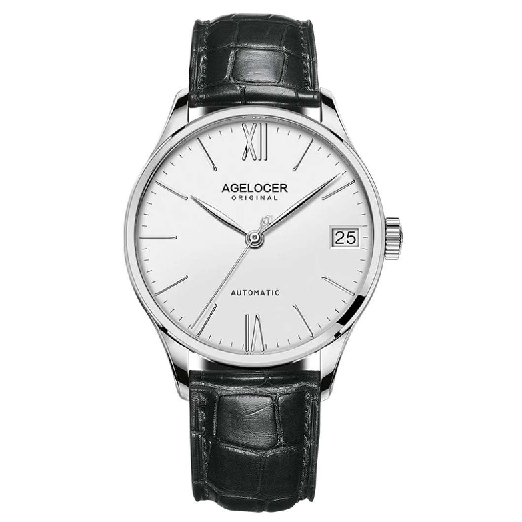 

Top Brand AGELOCER Men Mechanical Wrist Watches Fashion Luxury Automatic Watches Business Men Watches relogio masculino 7071A1
